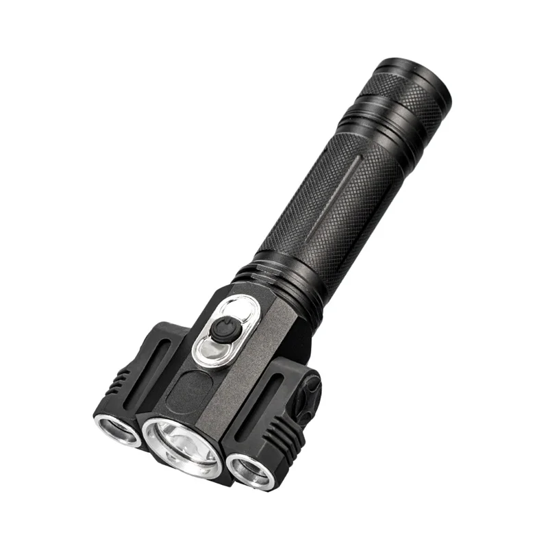 

Tactical 10000 Lumen 3 LEDs Rotating LED Flashlight Torch Light 5 Modes 18650 Hunting Camping Light Lamp Whosesale