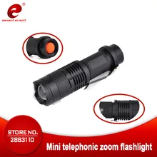 Элемент страйкбол светодиодный фонарик телескопический зум винтовка светодиодный водонепроницаемый охотничий фонарь оружие Lanter Быстрый стробоскоп EX421