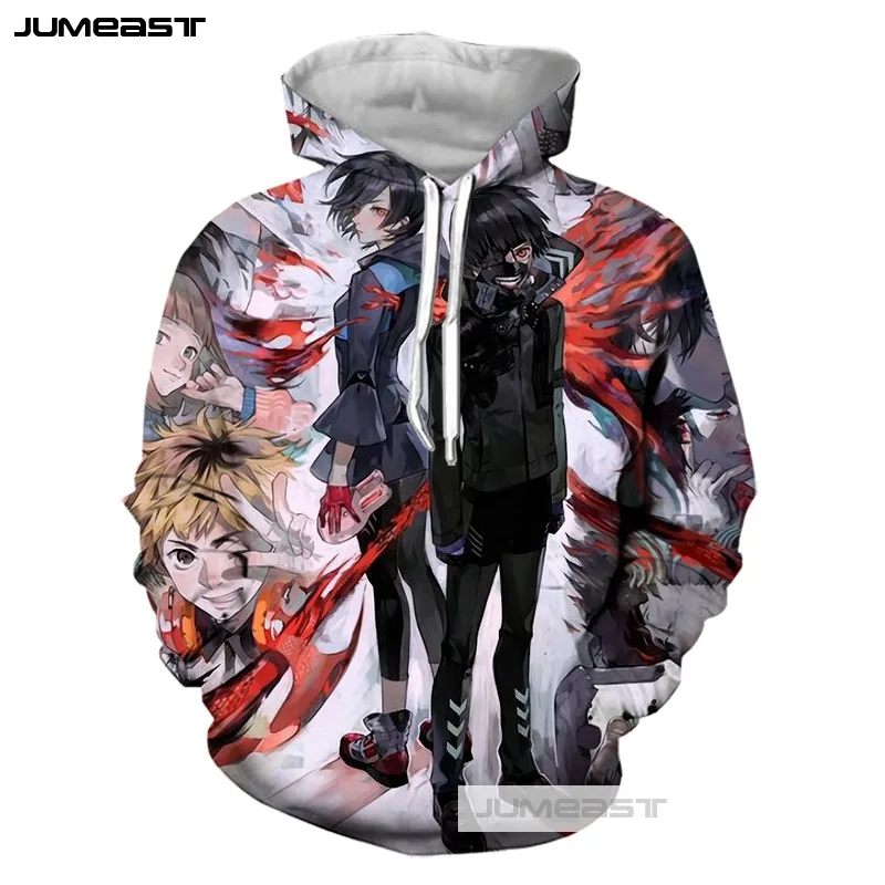 Jumeast бренд 3D принт Токио вурдалак одежда с длинным рукавом Толстовки Прохладный