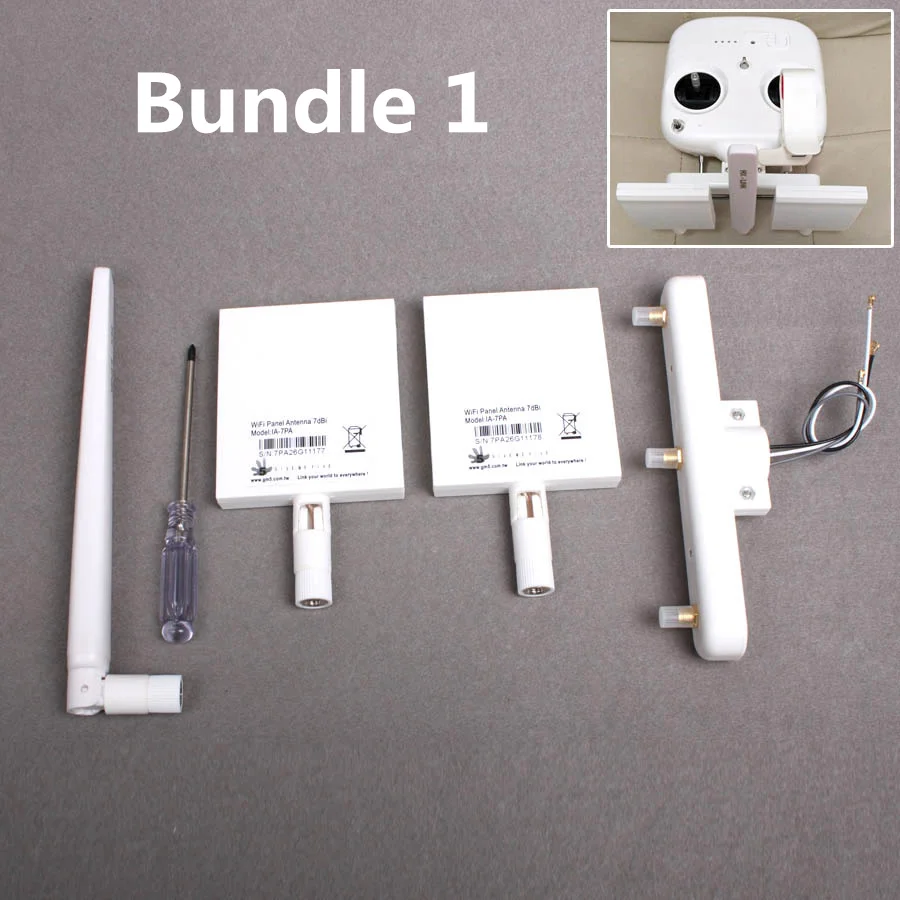 

DIY DJI Phantom 3 Standard Remote Controller Refitting Antenna Extended 1KM Long Range Antenna Combo Signal Booster Kit (2 Type)