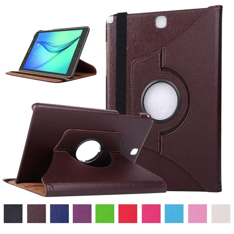 

XSKEMP Litchi Pattern Leather Kickstand Cover Case Funda For Samsung Galaxy Tab A 9.7 T550 T551 T555 Tablet Case Free Stylus