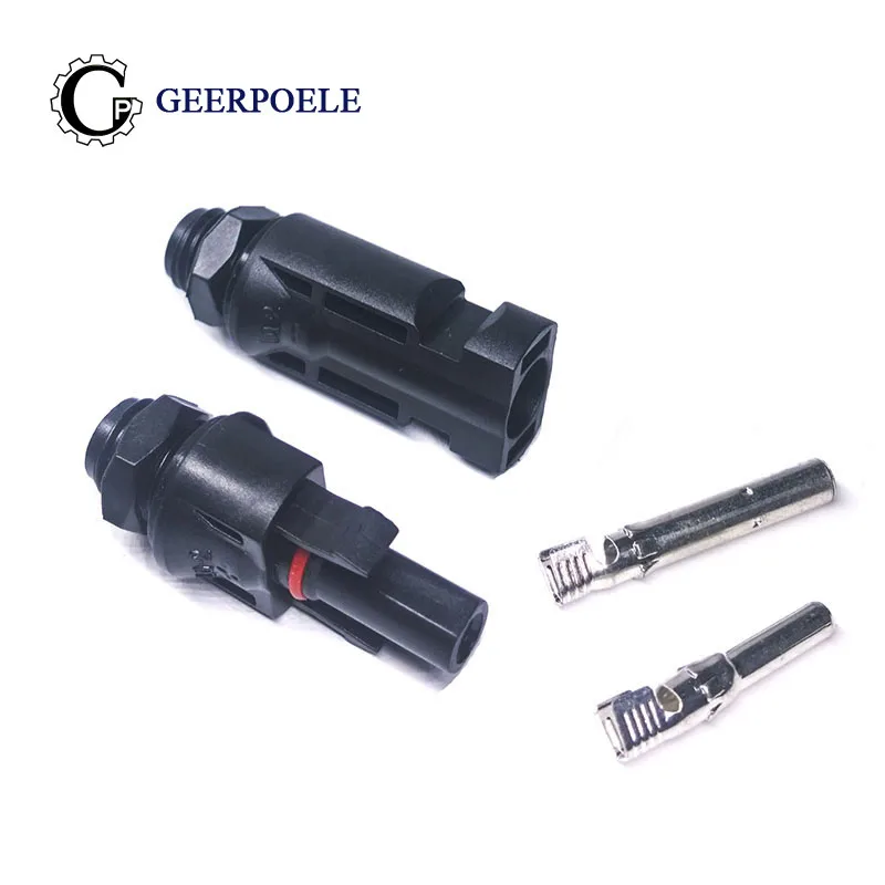 

1 Pair 12MM SP 1 Pin Solar Panel Harness Waterproof Connectors Socket Male And Female Plug Solar System Photovoltaic