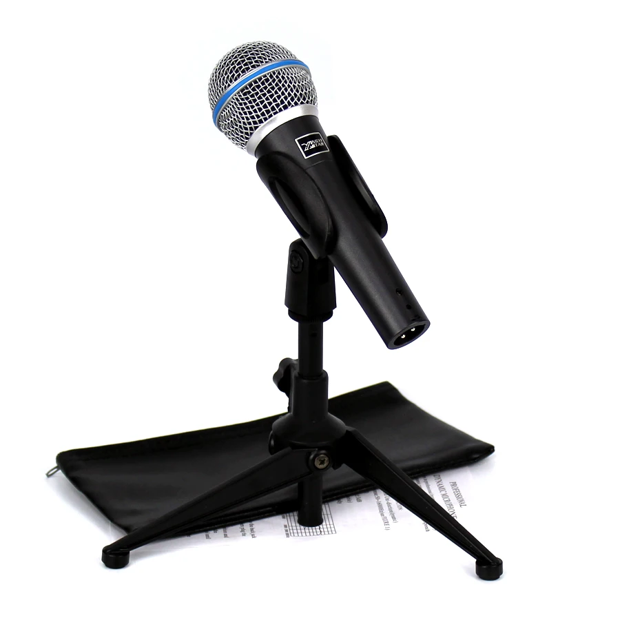 المهنية نظام كاريوكي ميكروفون صوتي السلكية يده ميكروفون الوقوف ل بيتا 58a الديناميكي الغناء ستوديو أداة ktv