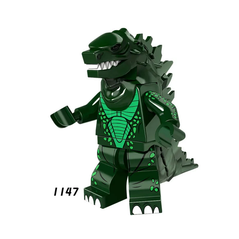 

Single Sale Super Heroes Star Wars 1147 Blackish green Gojira Building Blocks Figure Bricks Toy gift Compatible Legoed Godzill