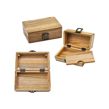 

Wooden Stash Smoke Tool Box Maple Camphor Wood Rolling Paper Tray Case Storage Cigarette Cases Stash Boxes No LOGO 3 Sizes