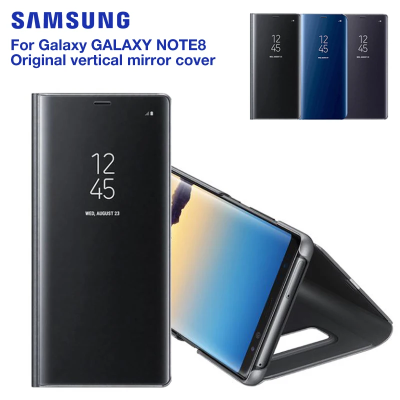 Оригинальный samsung вертикальный зеркальный защитный чехол для телефона Galaxy Note8 N9500