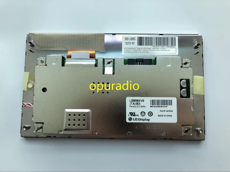 Оригинальный 8 0 &quot800*480 ЖК-экран LB080WV6 (TA) (03) LB080WV6-TA03 ЖК-панель для автомобильной