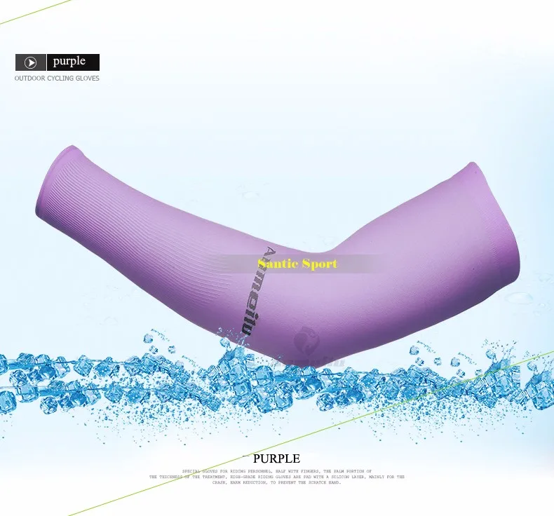 Anmeilu рукав для велоспорта для мужчин и женщин Лето анти-УФ солнцезащитный упругий велосипед налокотники для велосипедистов грелки для бега вождения нарукавники