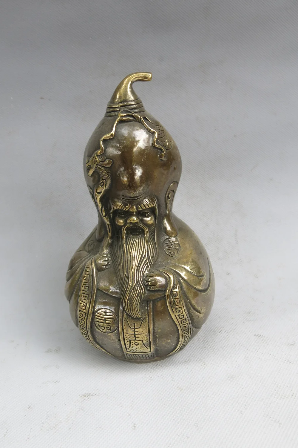 

Очень редкая Восточная медная статуя Санта Клауса династии Мин (искусственная кожа), бесплатная доставка