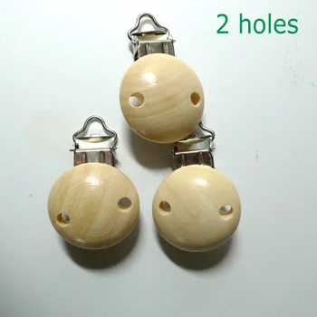 

25pcs Wooden Baby Pacifier Clips Wholesale