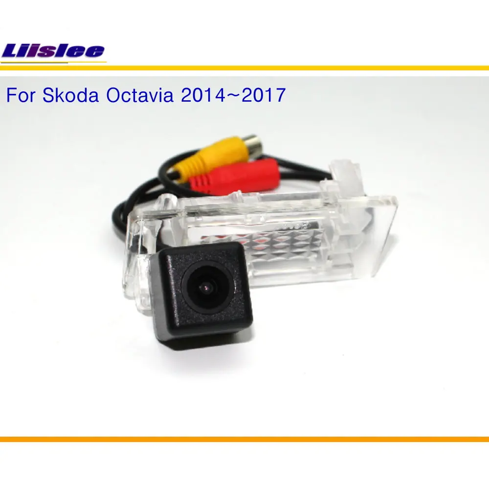 Камера заднего вида для Skoda Octavia работает с оригинальным экраном монитор RCA разъем адаптера
