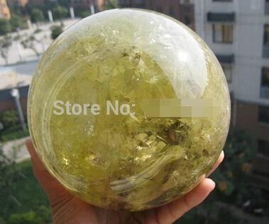

A Rainbow NATURAL Citrine smoky quartz crystal sphere ball healing (0601)