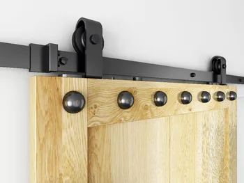 

DIYHD 1" black round nails sliding barn door hardware wood door decorative nail 10pcs/pack