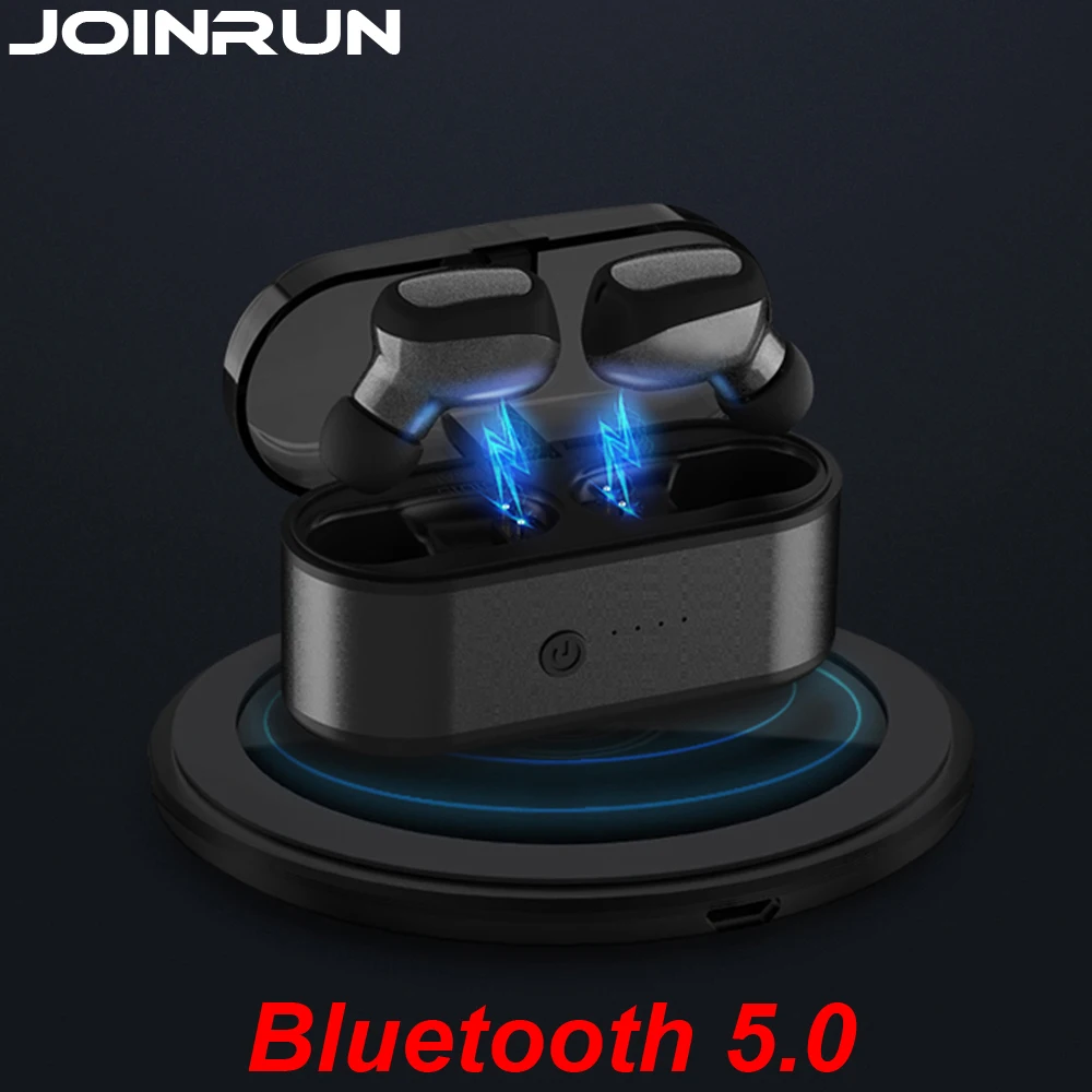 

Joinrun Wireless Bluetooth 5.0 Earphone TWS Headset True wireless Touch Control Headset with power bank for phones Twins Earbuds