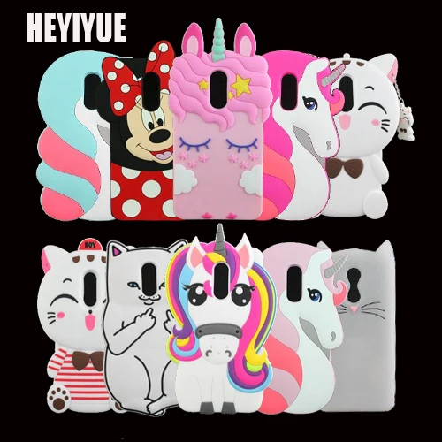 

For Xiaomi Redmi 5 Plus HOT 3D Silicon Cat Minnie Unicorn Cartoon Soft Phone Case Cover for Redmi 5 5.7" 5PLUS 5.99"
