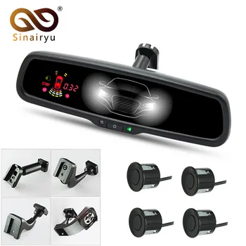

Sinairyu new automatic dimming interior rearview mirror with front and rear parking sensor 4PCS 22 mm sensor