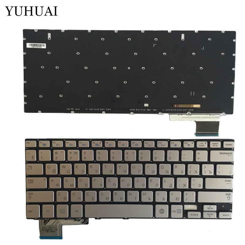 NEW Russian Keyboard for Samsung 730U3E NP730U3E 740U3E NP740U3E RU laptop keyboard Backlight sliver | Компьютеры и офис