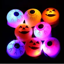 Безопасность шутка Хэллоуин игрушки светящиеся глаза люминесцентное кольцо мягкий забавный подарок Z0304