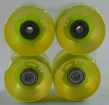 Timed specials LED Green Pro Cruiser Skateboard Wheel 60mm x 45mm 4 PCS free shipping