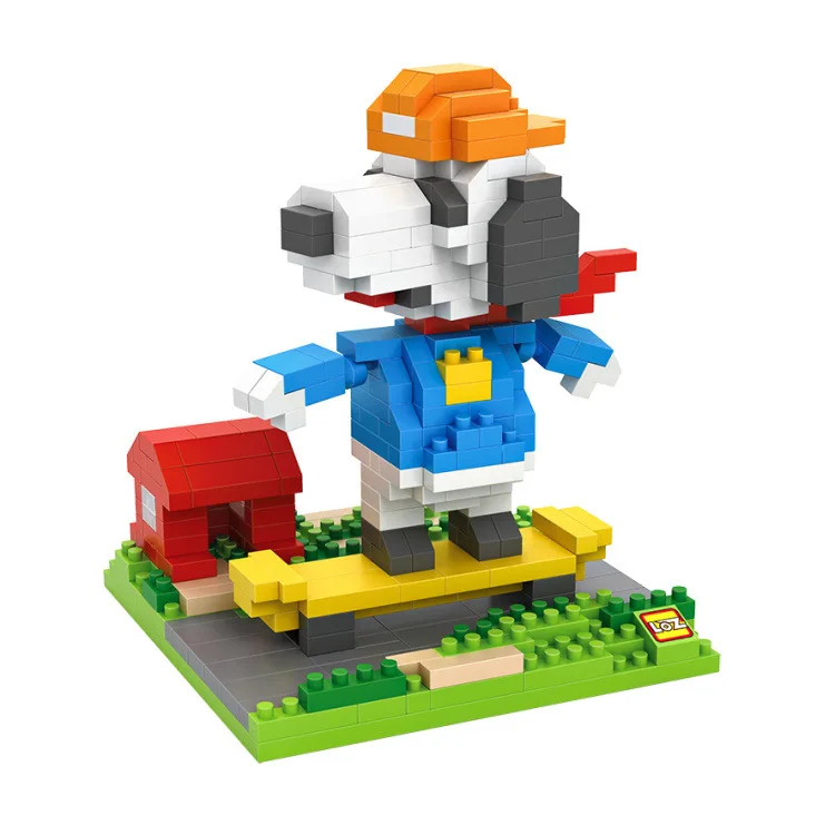 LOZ Mini Blocks Cartoon Dog Nanoblocks DIY Buildin...