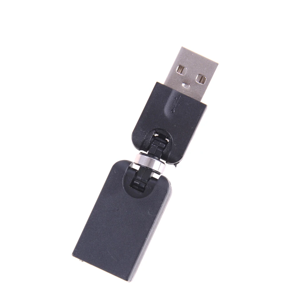 Черный USB 2 0 штекер гнездо вращающийся на 360 градусов адаптер гибкий Поворотный