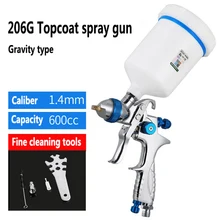 Фудзивара 206 пневматический пистолет-распылитель для лака 1,4/1,7 мм Насадка высокого распыления большой емкости краскопульт 600 мл/1000 мл