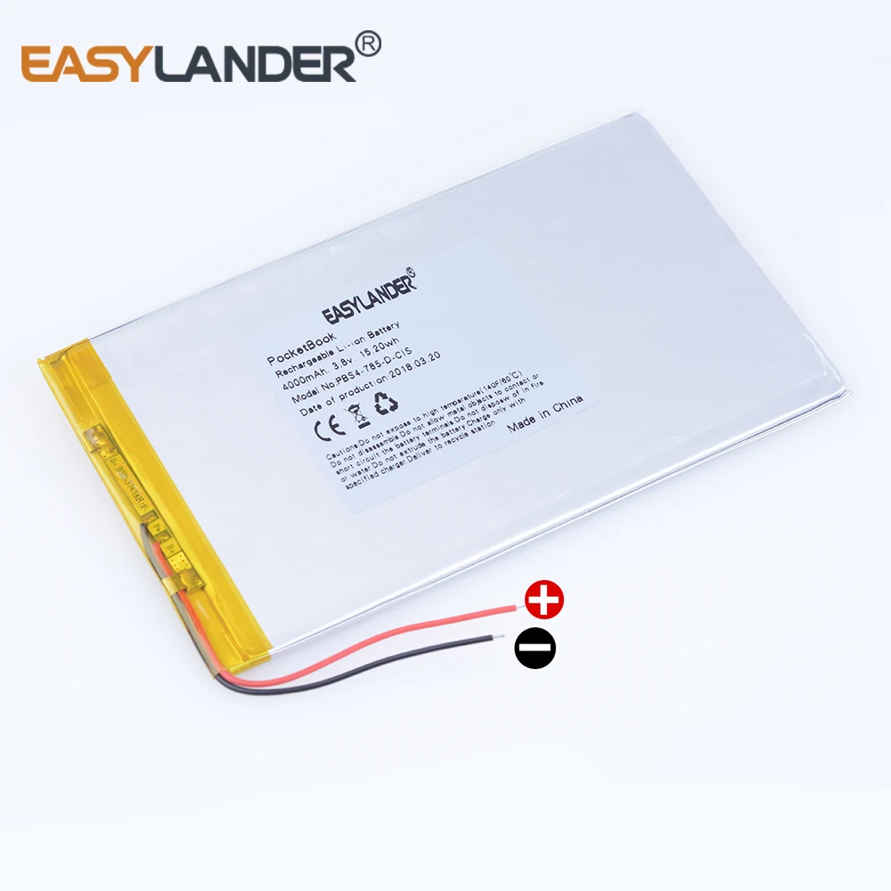 3.8V 4000mAh 15.2wh Rechargeable Li Polymer Li ion Battery For GPS