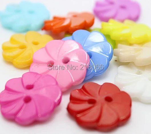 

plastic button DIY Appliques/sewing 2 holes Lots mix Upick 13mm