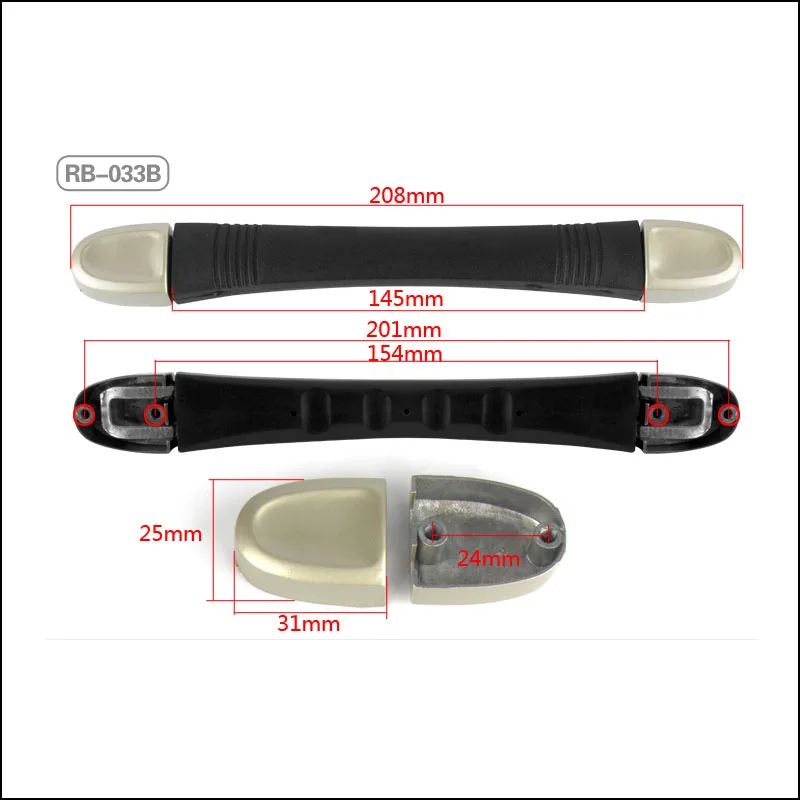 Замена багаж чемодан сумка пластиковые потяните - Цвет: RB033B