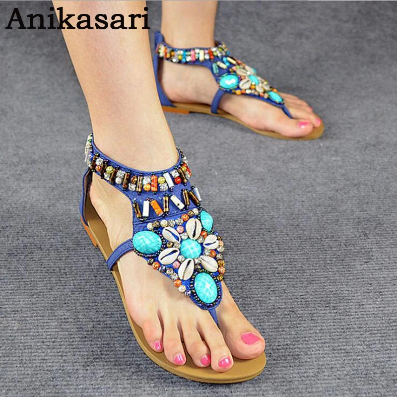 gemstone gladiator sandals