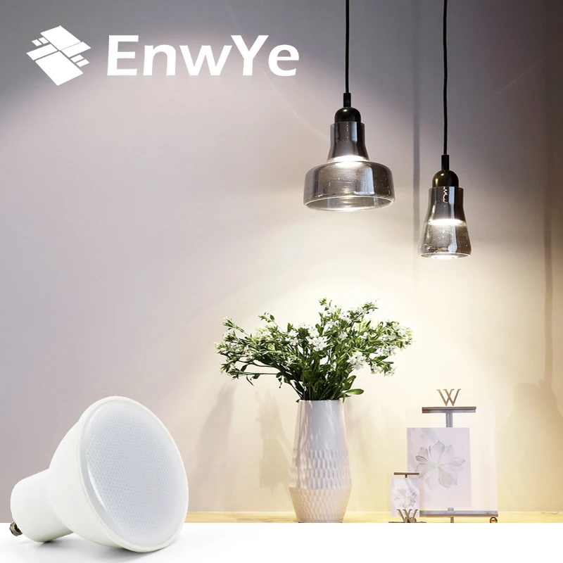 EnwYe E27 E14 MR16 GU5.3 GU10 Lampada LED Bombilla 6 W 220 V Bombillas LED de la lámpara del proyector de lámpara de la luz del punto EnwYe E27 E14 MR16 GU5.3 GU10 Lampada LED Bombilla 6 W 220 V Bombillas LED de la lámpara del proyector de lámpara de la luz del punto