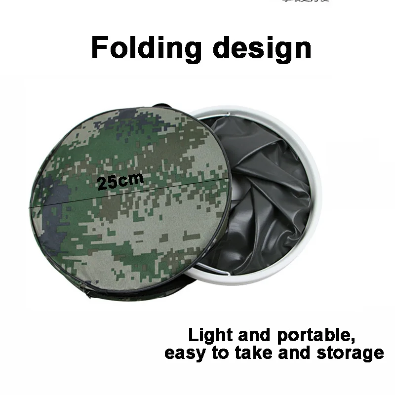 Multi-purpose Folding Buckets' detail sign