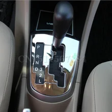 NOVO! carro plástico Cromado painel engrenagem anel decoração cobertura Para Hyundai Solaris Verna carro, acessórios do carro