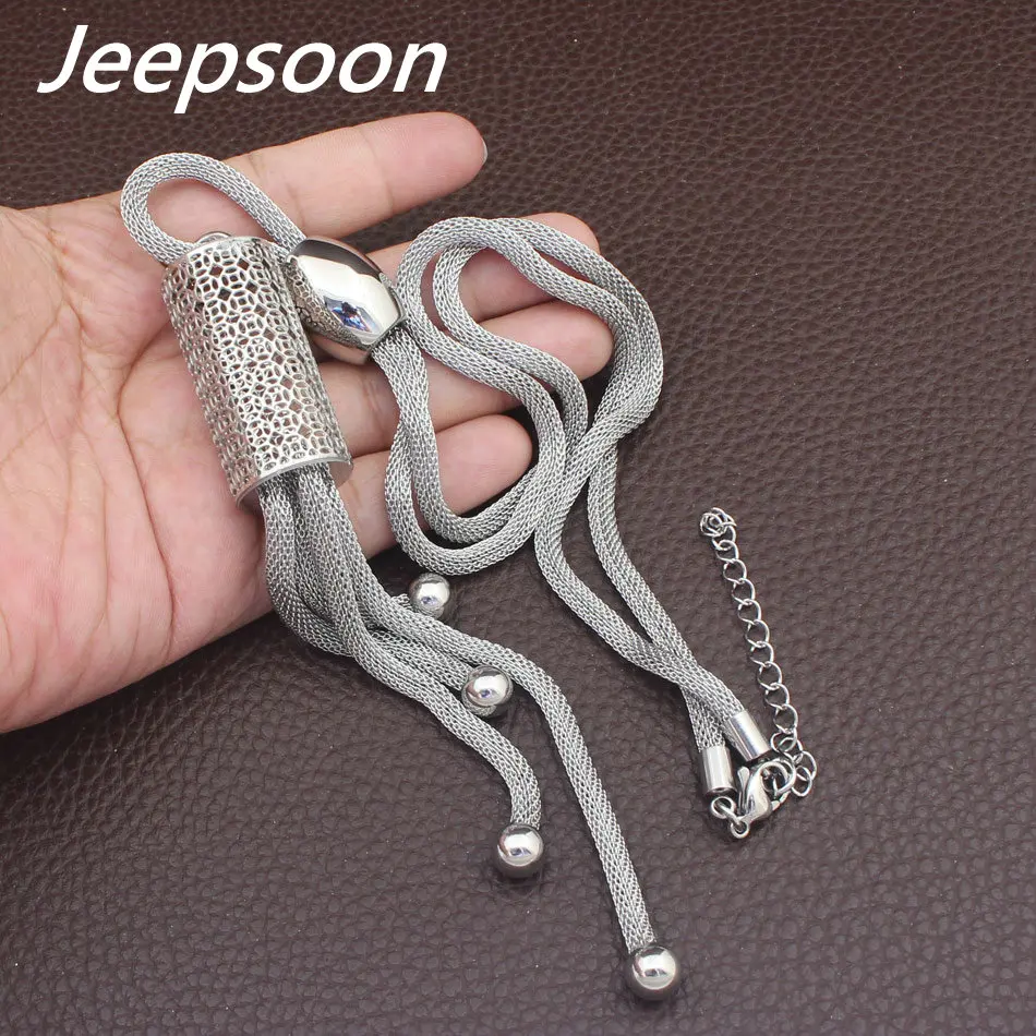 Модные ювелирные изделия из нержавеющей стали для женщин Длинная цепочка ожерелье высокое качество Jeepsoon NEIGAHCA