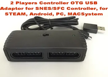 

2 Players Controller OTG USB Adaptor for SNES/SFC Controller, for STEAM, Android, PC, MAC and Raspberry PI