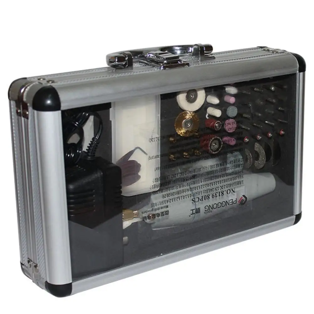 

220V 80PCS/SET Electric Drill Dremel Grinder Engraving Pen Grinder Mini Drill Electric Rotary Tool Grinding Machine