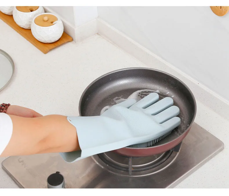 Креативные многофункциональные перчатки для мытья посуды, силиконовые бытовые перчатки, толстые Нескользящие медицинские перчатки, инструменты для уборки дома и кухни