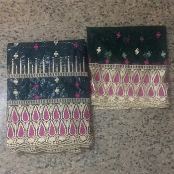 

2019 Newest bazin riche getzner latest bazin riche embroidery with lace African high quality stones bazin lace fabric 3l65-1556