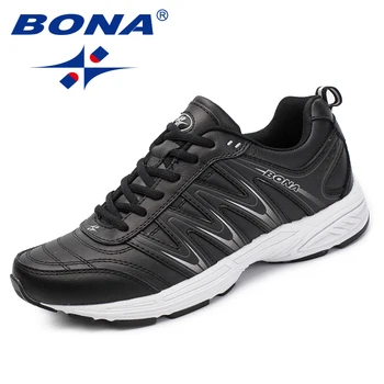 

BONA New Popular Style Men Casual Shoes Split Leather Men Fashion Sneakers Shoes Lace Up Men Loafers Comfortable Free Shipping