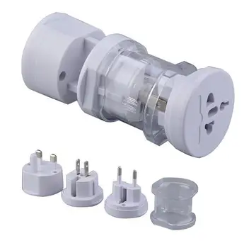 

Free DHL +Box Universal Electrical Plug Adapter Travel Power Socket Converter Outlet All in One Worldwide Use for US/ UK/ EU/ AU