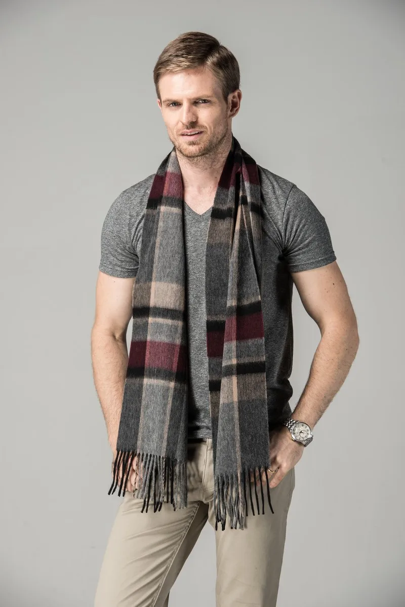 Men Cashmere Scarf Autumn Winter Brand Designer Desigual Warm Long Boy Scarves 7%Cashmere 93 