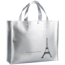 2019 New Silver Coating Non-woven bag Tote Package High-Quality Handbags Tote bags Reusable grocery High capacity Shopping Bag 2019 New Silver Coating Non-woven bag Tote Package High-Quality Handbags Tote bags Reusable grocery High capacity Shopping Bag