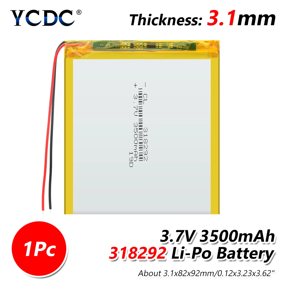 

318292 Battery 7" For Prestigio Grace 3118 3G PMT3118 Tablet Battery 3.7V 3500mah Polymer li-ion Batteries For GPS MP3 MP4 MP5