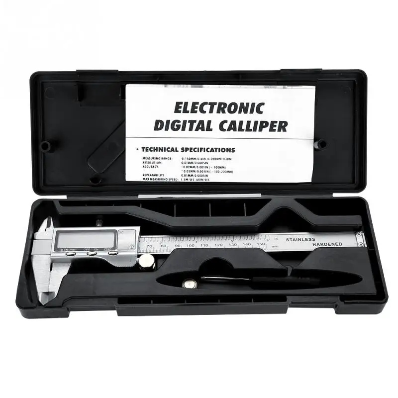 Precise Vernier Caliper 0 150mm High Accuracy Metal LCD Digital Vernier