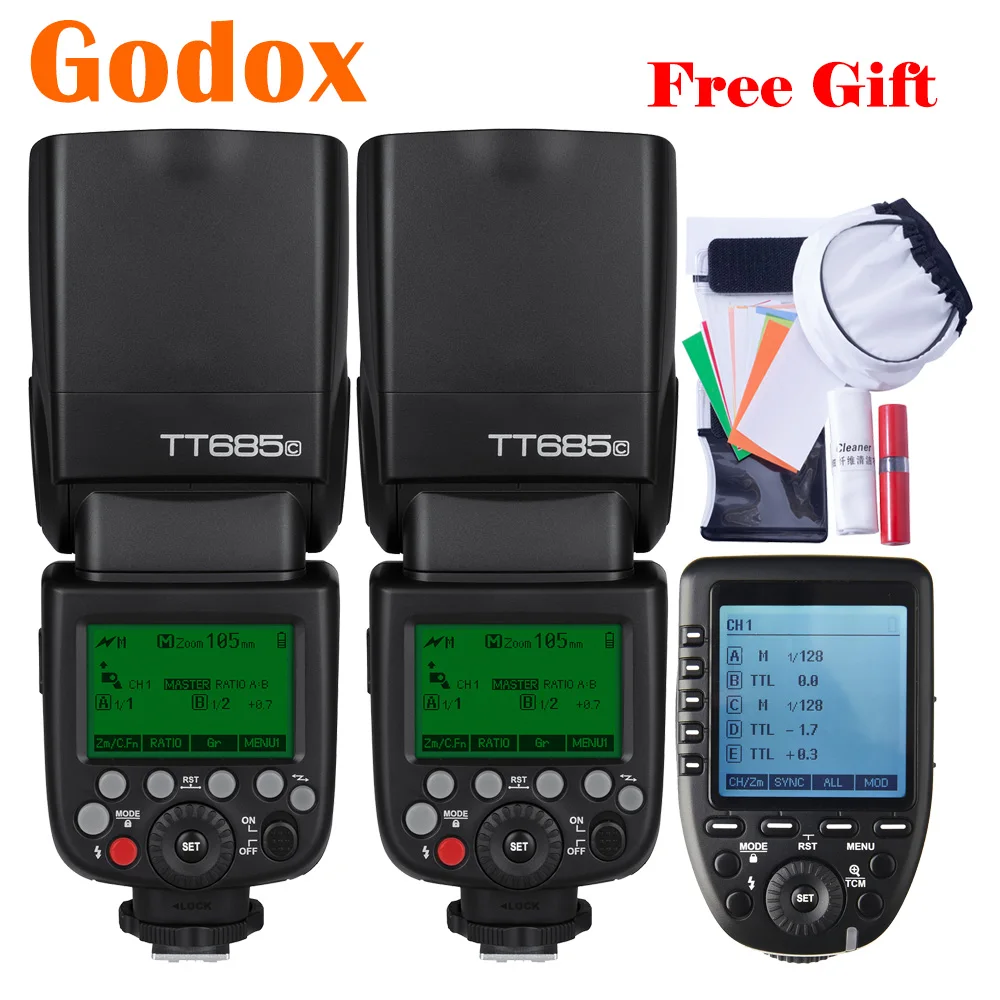 

Godox TT685 TT685C 2.4G Wireless TTL HSS Camera Flash Speedlight Xpro-C TCM Transmitter Trigger For Canon 80D 800D 70D 700D 60D