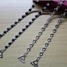 New metal rhinestone underwear bra straps dress accessories peach heart shoulder jewelry