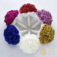 Новое поступление 6 цветов сияющее цветочное мыло свадебные букеты Искусственные цветы ручной работы кристалл свадебный букет de mariage