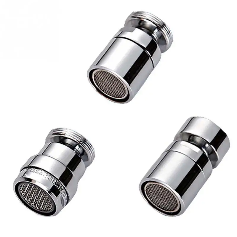 

Faucet Tap Adapter Chrome Finish Brass Aerator 360 Degree Water Saving Aerator Device Kitchen Bathroom Fitting