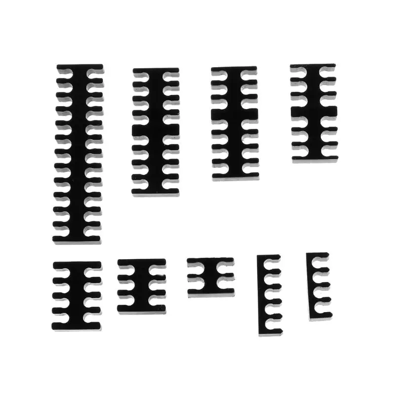 

9 pcs/set Acrylic Cable Comb Clear Dresser Set For 2mm Cables 4/5/6/8/12/14/16/24 Pin PC