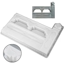 1Pc Concrete Molds Rectangle Garden Fence Mold DIY Concrete Fence Mold Garden Flower Pool Plastic Mold Brick Courtyard